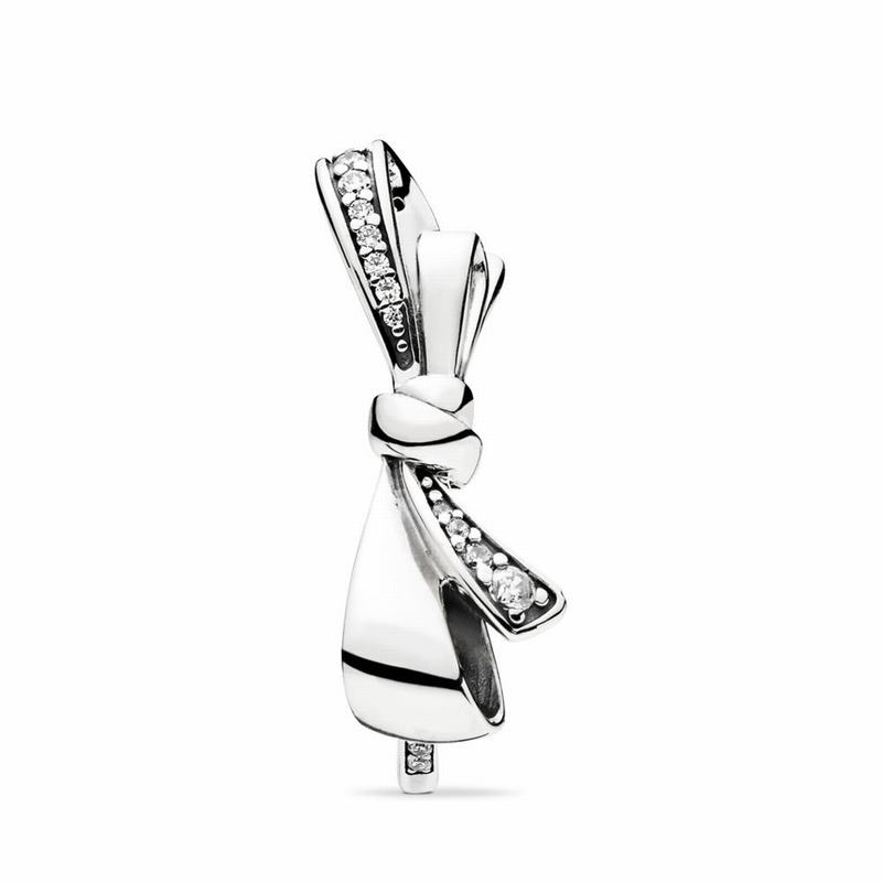 Pandora Australia Brilliant Bow Stackable Ring - Sterling Silver | WUTGOC865